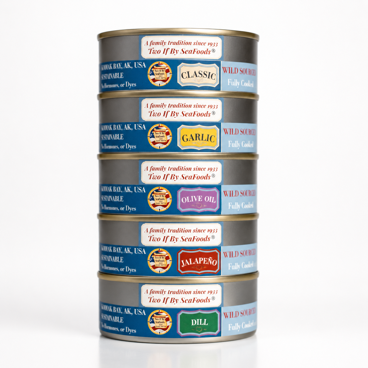 Sockeye Salmon, Tin, Dill, 3.5oz
