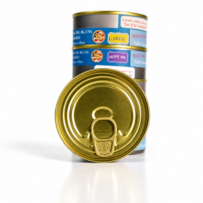 Sockeye Salmon, Tin, Garlic, 3.5oz